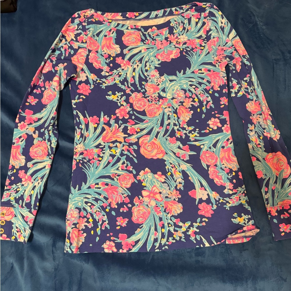 Lilly Pulitzer Aleah Top Toucan Party - Size Small